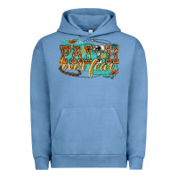 Pigment Pebble Blue faith over fear Urban Hoodie - texasbilliewilder