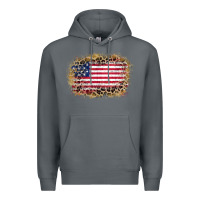 Rock america leopard glitter flag Premium Hoodie - Zillion Design Studio