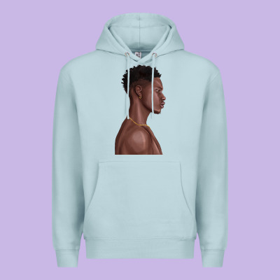 Afro Black Man Premium Hoodie Designed By Texasbilliewilder