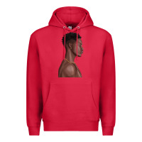 Cardinal afro black man Premium Hoodie - texasbilliewilder