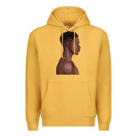 Mustard afro black man Premium Hoodie - texasbilliewilder