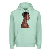 Seafoam afro black man Premium Hoodie - texasbilliewilder