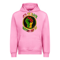 Fuchsia Pink it's the black history for me Urban Hoodie - Zillion Design Studio
