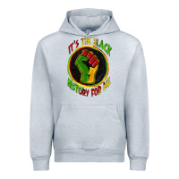 Heather Grey it's the black history for me Urban Hoodie - Zillion Design Studio