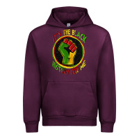 Mauve Wine it's the black history for me Urban Hoodie - Zillion Design Studio