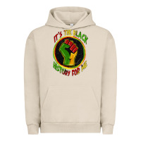 Pigment French Oak it's the black history for me Urban Hoodie - Zillion Design Studio