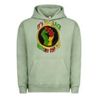 Pigment Oil Green it's the black history for me Urban Hoodie - Zillion Design Studio