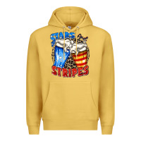 Antique Gold stars and stripes beer Premium Hoodie - Zillion Design Studio