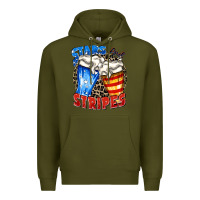 Army Green stars and stripes beer Premium Hoodie - Zillion Design Studio