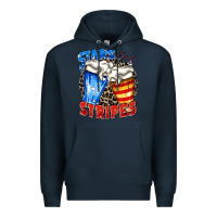 Navy stars and stripes beer Premium Hoodie - Zillion Design Studio