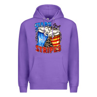 Purple stars and stripes beer Premium Hoodie - Zillion Design Studio