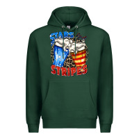 Sports Green stars and stripes beer Premium Hoodie - Zillion Design Studio