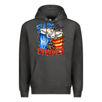 Charcoal Heather stars and stripes beer Premium Hoodie - Zillion Design Studio