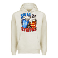 Oatmeal Heather stars and stripes beer Premium Hoodie - Zillion Design Studio