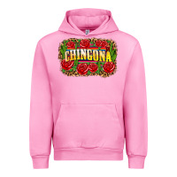 Fuchsia Pink chingona Urban Hoodie - Zillion Design Studio