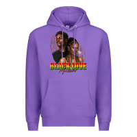 Purple afro black love matters Premium Hoodie - texasbilliewilder