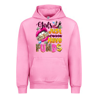 Fuchsia Pink girls just wanna have  funds Urban Hoodie - texasbilliewilder