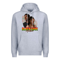 Heather Grey afro black love matters Premium Hoodie - texasbilliewilder