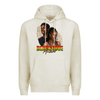 Oatmeal Heather afro black love matters Premium Hoodie - texasbilliewilder