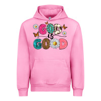 Fuchsia Pink god is good Urban Hoodie - texasbilliewilder