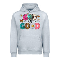 Heather Grey god is good Urban Hoodie - texasbilliewilder
