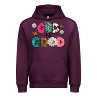 Mauve Wine god is good Urban Hoodie - texasbilliewilder