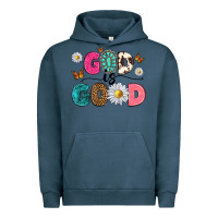 Pigment Midnight Navy god is good Urban Hoodie - texasbilliewilder