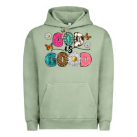 Pigment Oil Green god is good Urban Hoodie - texasbilliewilder