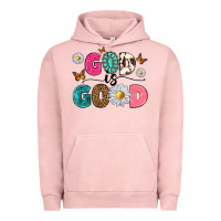 Pigment Salmon god is good Urban Hoodie - texasbilliewilder