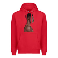 Red afro black man Premium Hoodie - texasbilliewilder