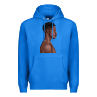 True Royal afro black man Premium Hoodie - texasbilliewilder