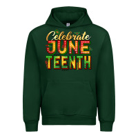 Forest Green celebrate juneteenth Urban Hoodie - Zillion Design Studio