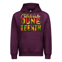 Mauve Wine celebrate juneteenth Urban Hoodie - Zillion Design Studio