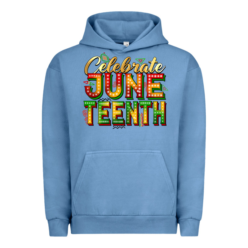 Celebrate Juneteenth Urban Hoodie by Zillion Design Studio | Teevron