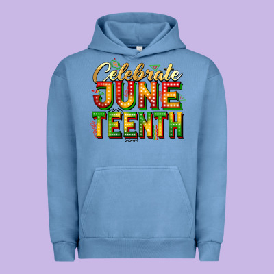 Celebrate Juneteenth Urban Hoodie Designed By Zillion Design Studio
