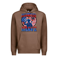 Chestnut honor the brave Premium Hoodie - Zillion Design Studio