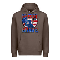 Coffee honor the brave Premium Hoodie - Zillion Design Studio