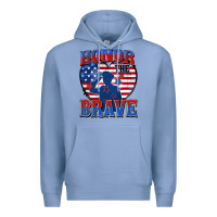 Colony Blue honor the brave Premium Hoodie - Zillion Design Studio