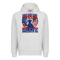 Dove Grey honor the brave Premium Hoodie - Zillion Design Studio