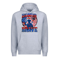 Heather Grey honor the brave Premium Hoodie - Zillion Design Studio