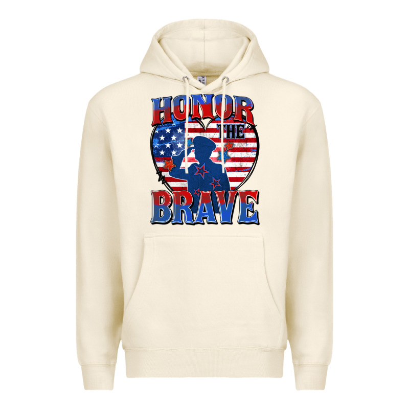 Honor The Brave Premium Hoodie by Zillion Design Studio | Teevron