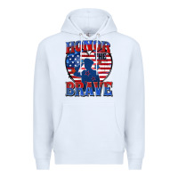 White honor the brave Premium Hoodie - Zillion Design Studio