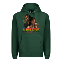 Sports Green afro black love matters Premium Hoodie - texasbilliewilder