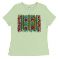 Matcha autism awareness leopard puzzle brush stroke Ladies Tee - Artiststas