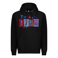 Black est 1776 Premium Hoodie - Zillion Design Studio