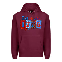 Burgundy est 1776 Premium Hoodie - Zillion Design Studio