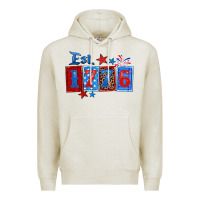 Oatmeal Heather est 1776 Premium Hoodie - Zillion Design Studio