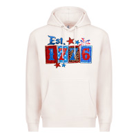 Pale Pink est 1776 Premium Hoodie - Zillion Design Studio