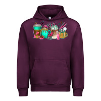 Mauve Wine hair hustler coffee cups Urban Hoodie - texasbilliewilder