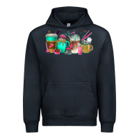 Navy hair hustler coffee cups Urban Hoodie - texasbilliewilder